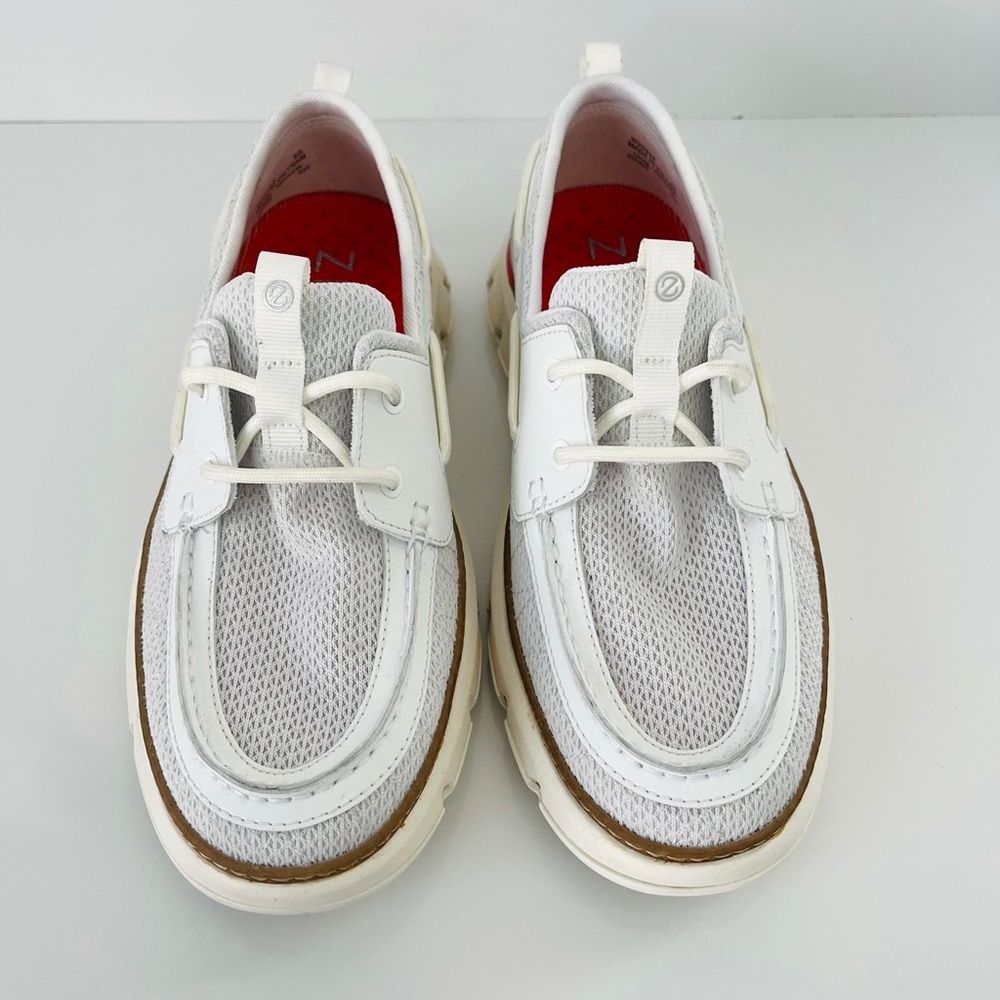 COLE HAAN 4.ZERØGRAND Regatta Boat Shoe in Blanc De Blanc - Picture 6 of 13